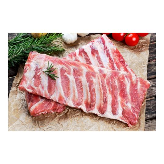 HOLLAND PORK FROZEN SPARERIBS/BELLY RIBS WIDE PER KG (CONTAINS PORK)