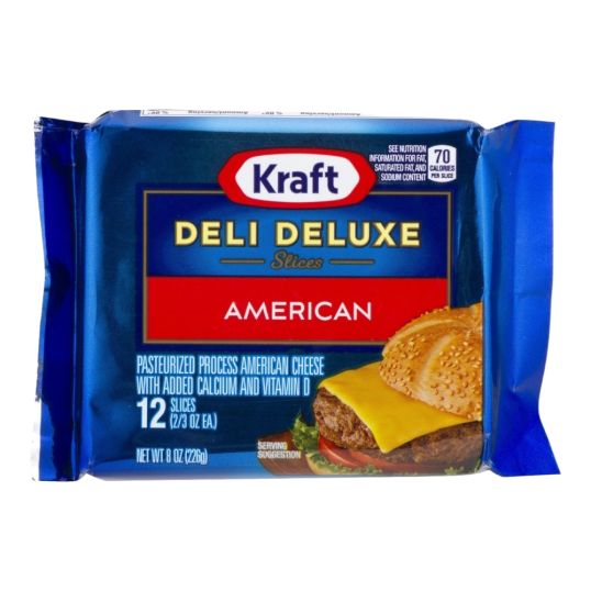 KRAFT DELUXE AMERICAN 8 SLICES 8 OZ