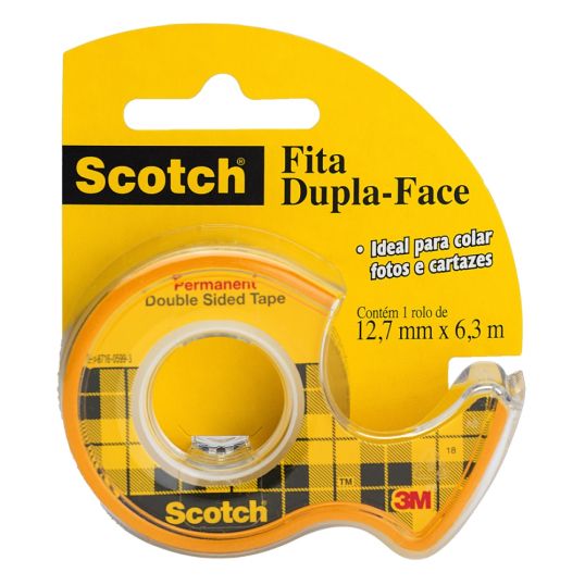 3M SCOTCH 1/2X6.9 YDS DOUBLE STICK TAPE 1'S