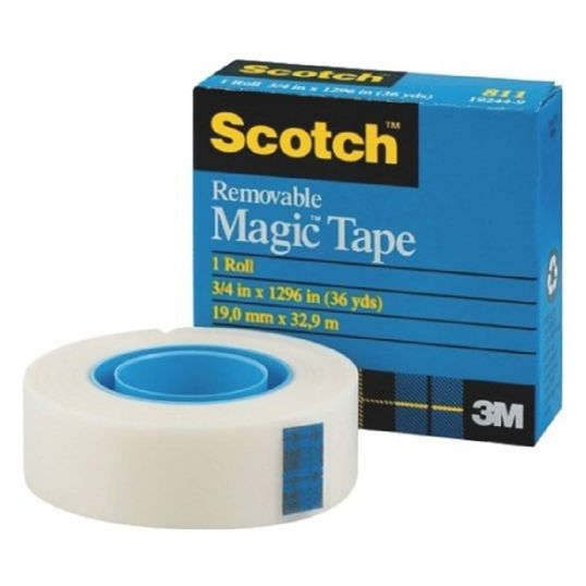 3M MAGIC TAPE REMOVABLE 3/4X36 YDS 1'S