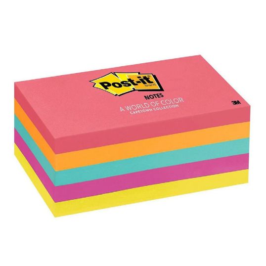 3M POST IT PAD 3X5"IN 5 COLOR 1'S