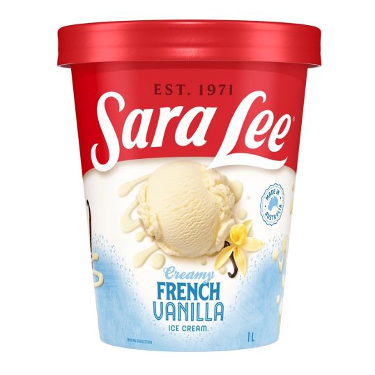SARALEE FRENCH VANILLA ICE CREAM 1 LTR