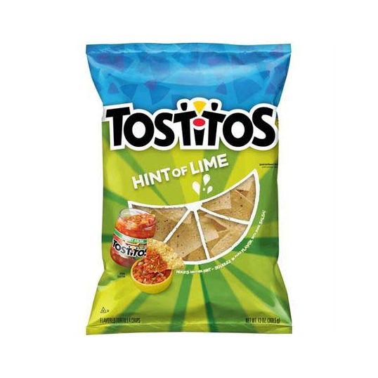 FRITOLAY TOSTITOS HINT OF LIME 10 OZ