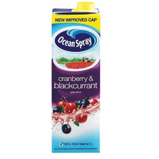 OCEANSPRAY CRANBERRY & BLACK CURRENT JUICE DRINK 1 LTR