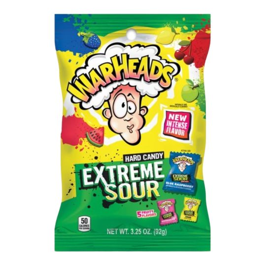 IMPACT PEG BAG WARHEADS HARD SOUR 3.25 OZ