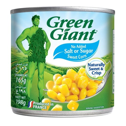 GREEN GIANT NIBLETS CORN NO SALT AND NO SUGAR 198 GMS