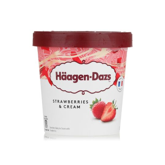 HAAGEN-DAZS STRAWBERRY & CREAM ICE CREAM 460 ML
