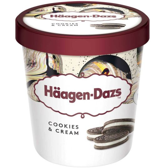 HAAGEN-DAZS COOKIES & CREAM ICE CREAM 100 ML