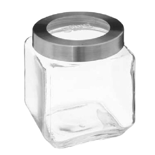 JAR METAL/ACRYLIC LID 1000 ML 