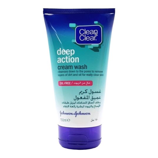 CLEAN & CLEAR DEEP ACTION CREAM CLEANSER 150 ML