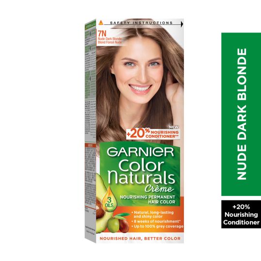 GARNIER COLOR NATURALS, 7N NUDE DARK BLONDE, PERMANENT HAIR COLOR