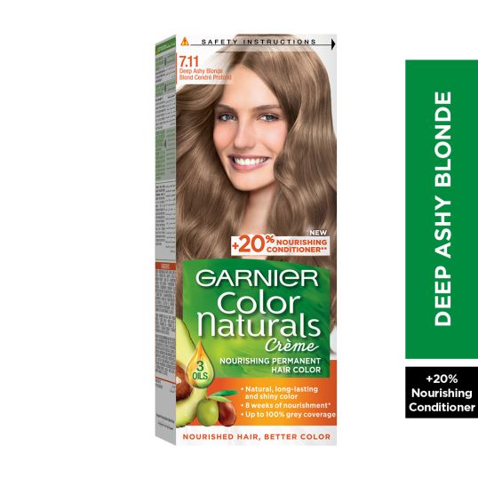 GARNIER COLOR NATURALS, 7.11 DEEP ASHY BLONDE, PERMANENT HAIR COLOR