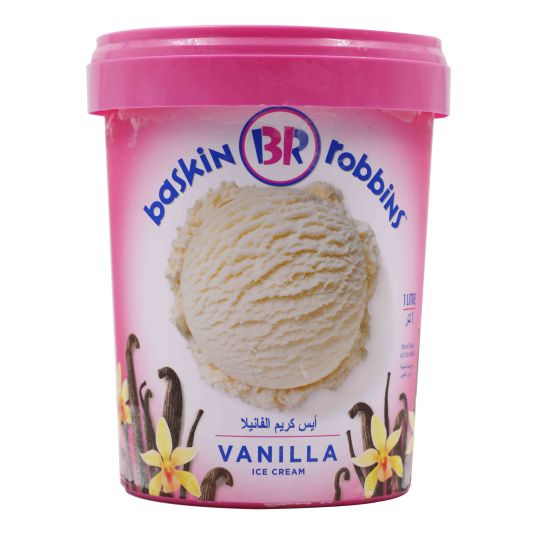 BASKIN ROBBINS VANILLA ICE CREAM 1 LTR