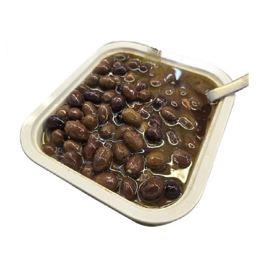 ITALIAN MARCHIGIANA STYLE LECCINO OLIVES BLACK PER KG
