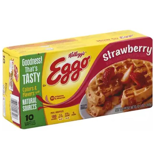 KELLOGS EGGO STRAWBERRY WAFFLE 12.3 OZ