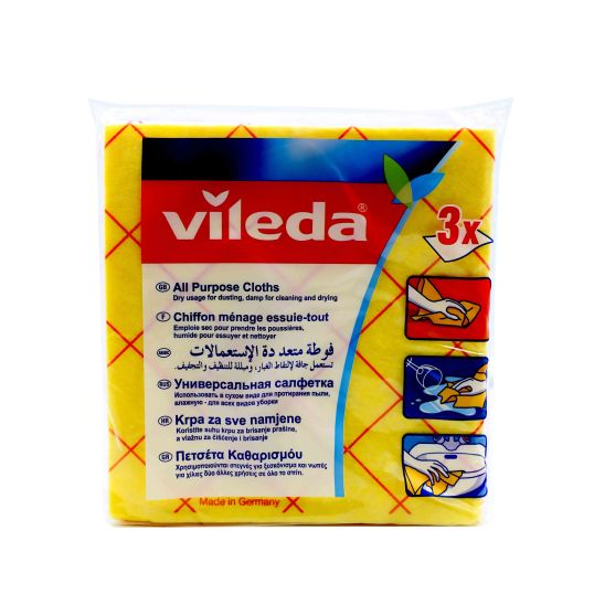 VILEDA ALL PURPOSE CLOTH 3`S