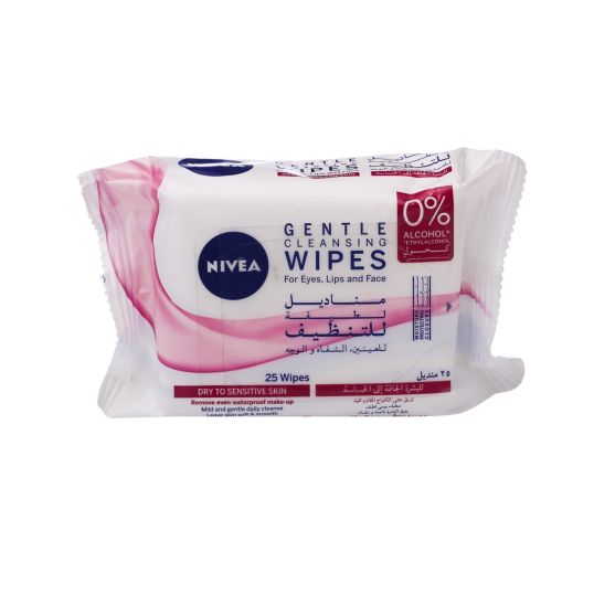 NIVEA GENTLE FACIAL CLEANSING WIPES 25S