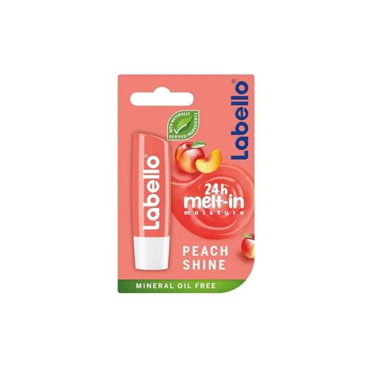 LABELLO PEACH SHINE LIP BALM 4.8 GMS