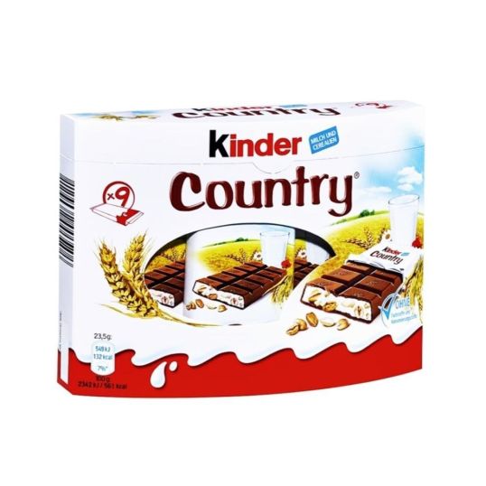 KINDER CHOCOLATE WITH CEREALS 9X23.5 GMS