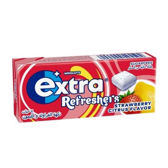 WRIGLEY'S EXTRA REFRESH STRAWBERRY CITRUS SUGAR FREE 7'S