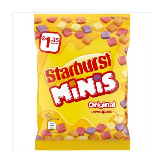 STARBURST ORIGINAL MINIS POUCH 125 GMS