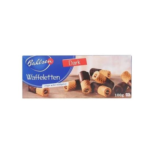 BAHLSENS DARK CHOC WAFFELETTEN 100 GMS