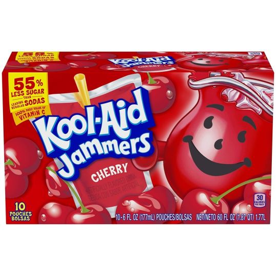 KOOL AID JAMMERS CHERRY 10-6 FL OZ