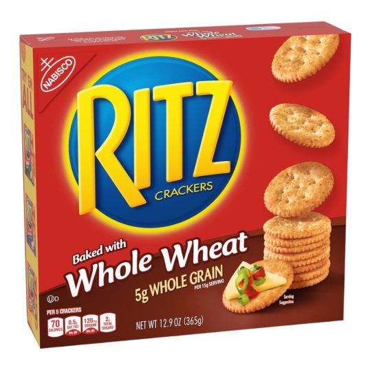 NABISCO RITZ CRACKERS WHOLE WHEAT 12.9 OZ