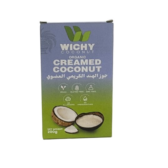 WICHY COCONUT ORGANIC CREAMED COCONUT 200 GMS