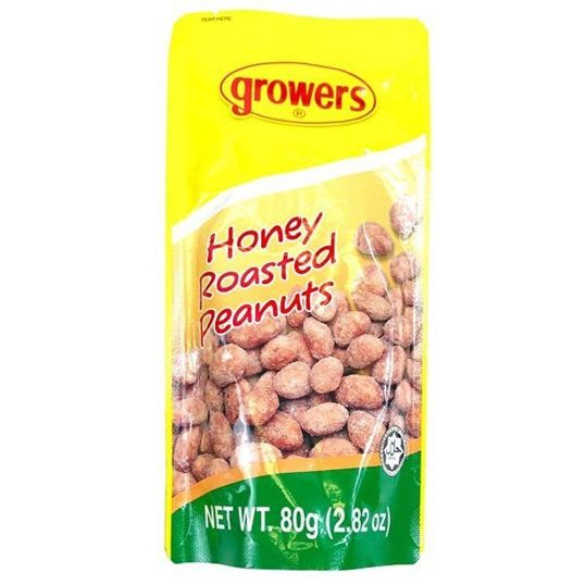 GROWERS PEANUTS HONEY ROASTED 80 GMS