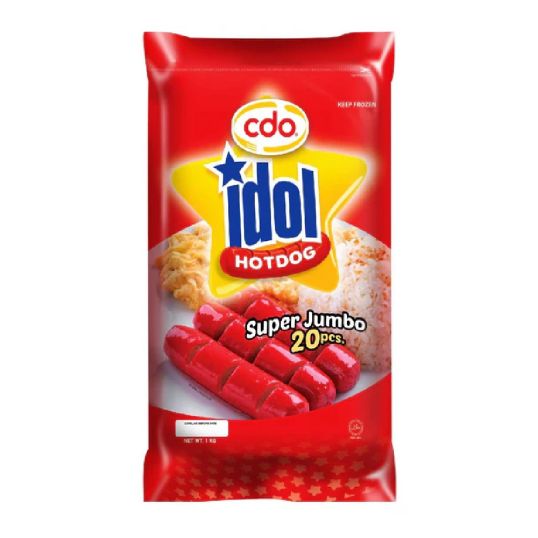 CDO IDOL HOT DOG SUPER JUMBO 1 KG (CONTAINS PORK)