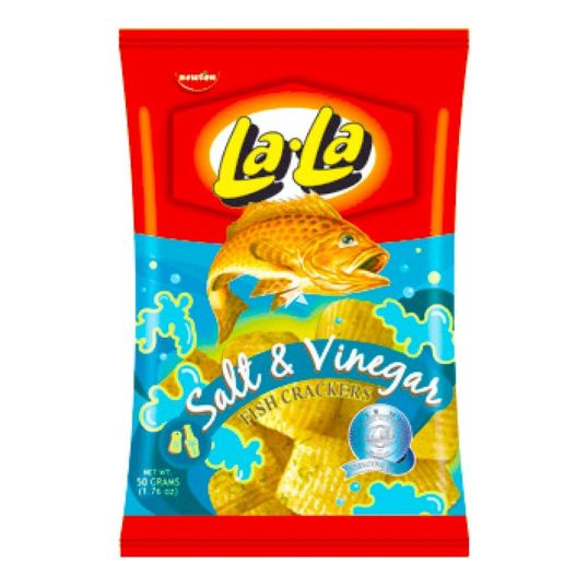 LALA FISH CRACKER SALT AND VINEGAR FLAVOUR 100 GMS