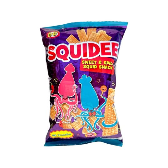 LALA SQUIDEE SWEET AND SPICY SQUID SNACK 100 GMS