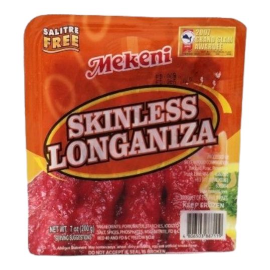 MEKENI SKINLESS LONGGANISA COOKED 200 GMS (CONTAINS PORK)