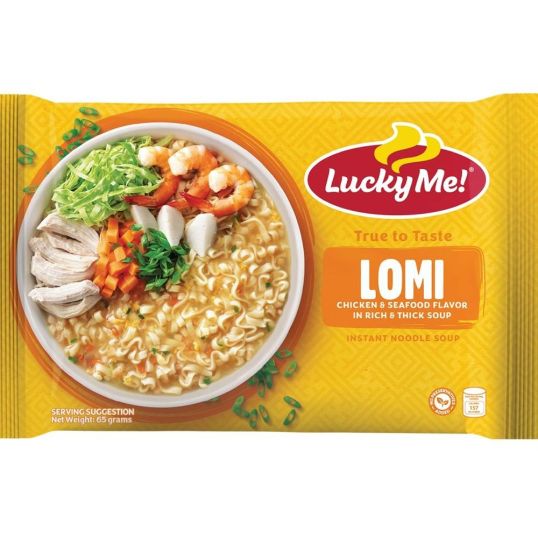 LUCKY ME LOMI NOODLES VEGETABLE SEAFOOD 65 GMS