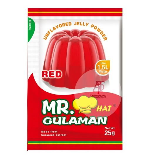 MRGULAMAN RED JELLY POWDER MIX 24 GMS