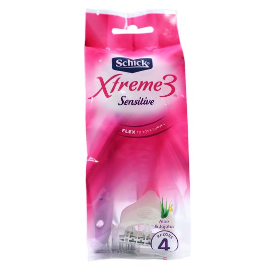 SCHICK XTREME3 COMFORT RAZORS 4`S