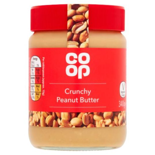 COOP CRUNCHY PEANUT BUTTER 340 GMS