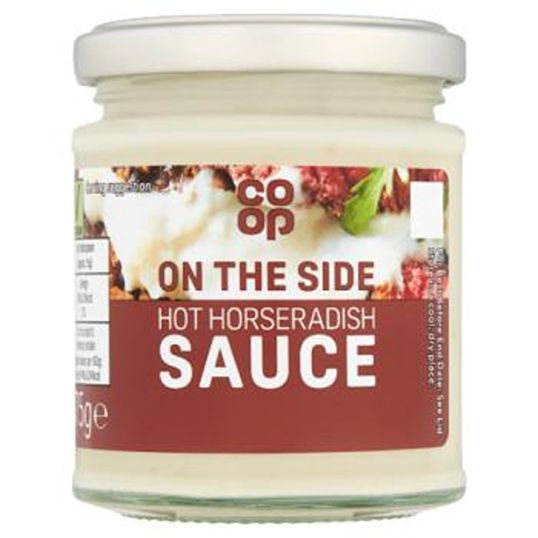 CO-OP HOT HORSERADISH SAUCE 175 GMS