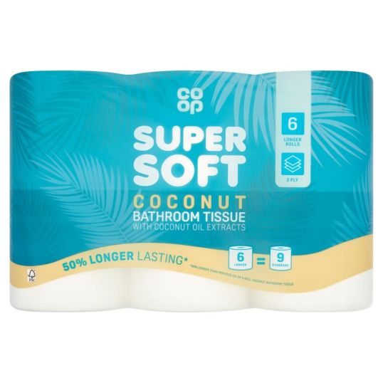 COOP COCONUT LONGER ROLL 6'S