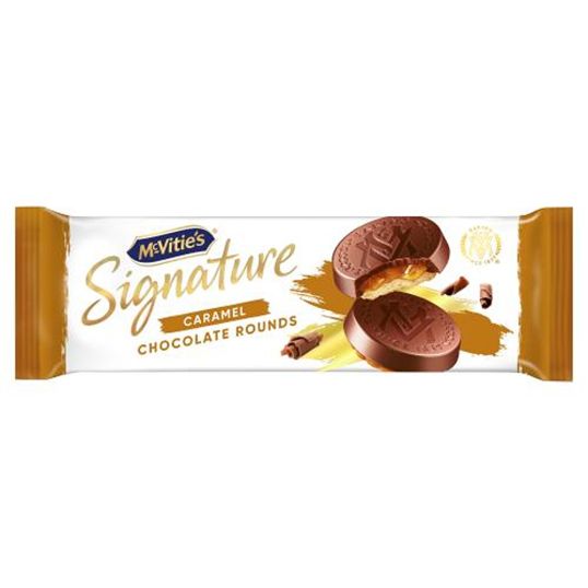 MCVITIES SIGNATURE CARAMEL CHOCOLATE ROUNDS 109 GMS