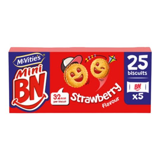 MCVITIES BN MINIS STRAWBERRY 5X35 GMS