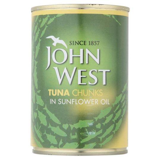 JOHN WEST TUNA CHUNKS IN SUNFLOWR OIL 240 GMS