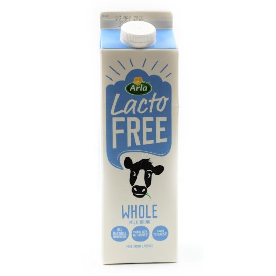 ARLA LACTO FREE WHOLE MILK DRINK 1 LTR