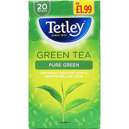 TETLEY GREEN TEABAGS 20'S