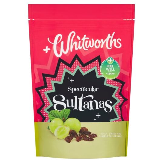 WHITWORTHS JUICY SULTANAS 325 GMS