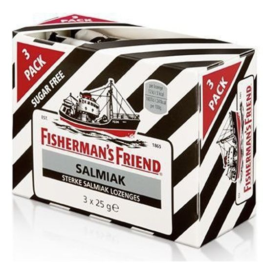 FISHERMANS FRIEND SALMIAK SUIKERVRIJ SUGAR FREE 25 GMS