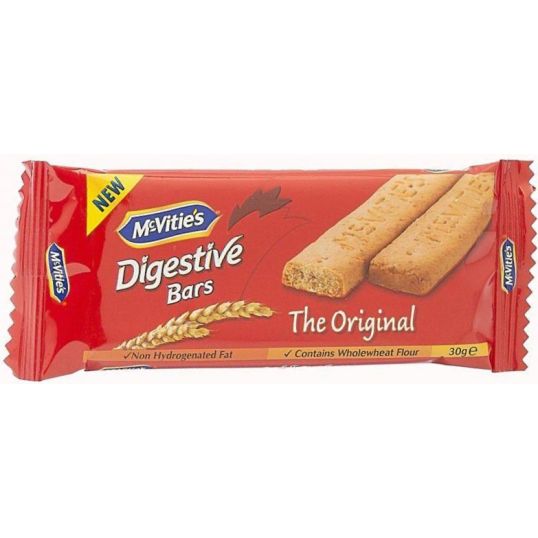 MCVITIES DIGESTIVE BARS ORIGINAL 24X30 GMS