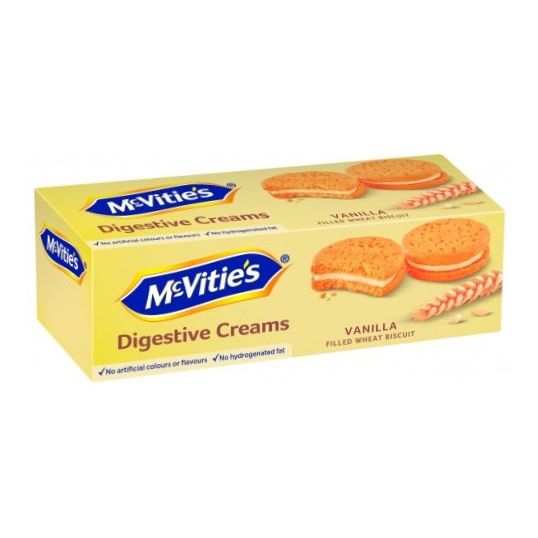 MCVITIES DIGESTIVE CREAMS VANILLA 12X100 GMS