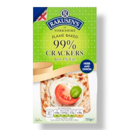 RAKUSEN CRACKERS 99% FAT FREE 150 GMS